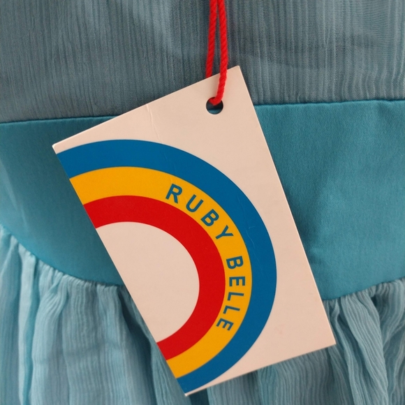 NWT Ruby Belle 100% Silk One-Shoulder Party  Dress Women’s Sz 6 - Picture 6 of 8